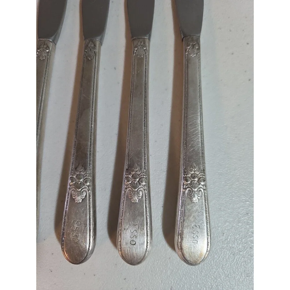 Vintage Esso Gas Oil Advertising 1847 Rogers Bros Adoration Silverware Knife Set